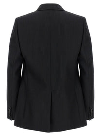 Saint Laurent Pinstripe Blazer Black