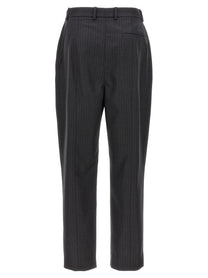 Alexander McQueen Pinstripe Pants Grey