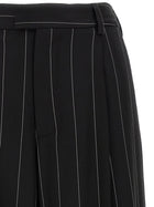 Federica Bonifaci Pinstripe Pants Black, view 3
