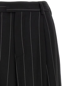 Federica Bonifaci Pinstripe Pants Black, view 3