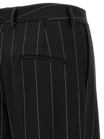 Federica Bonifaci Pinstripe Pants Black, view 4