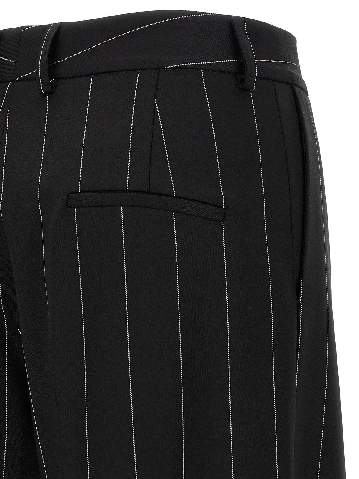 Federica Bonifaci Pinstripe Pants Black, view 4