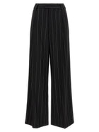 Federica Bonifaci Pinstripe Pants Black