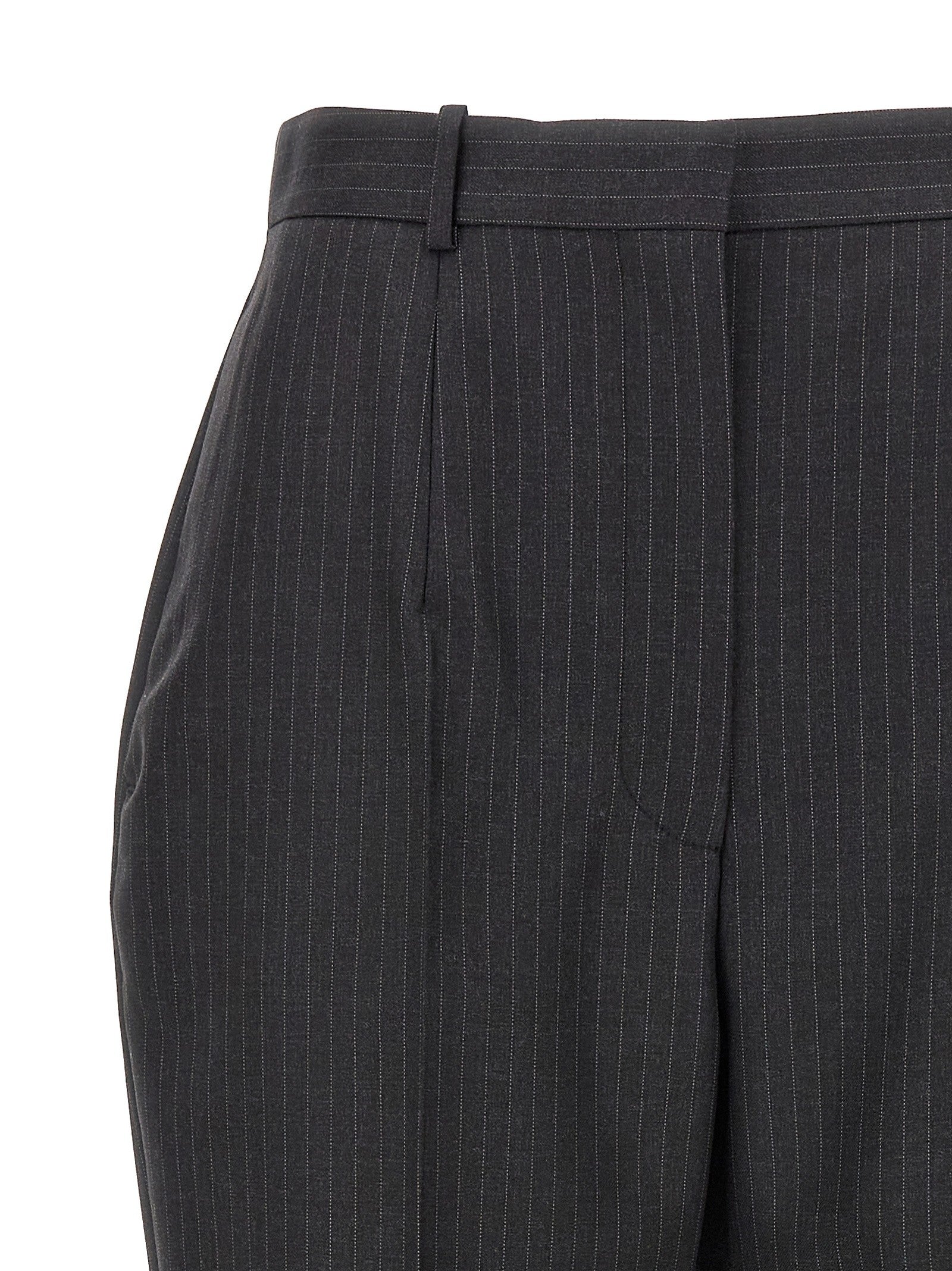 Alexander McQueen Pinstripe Pants Grey