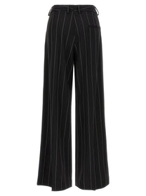 Federica Bonifaci Pinstripe Pants Black, view 2