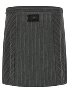 Pinko Pinstripe Skirt Grey, view 2