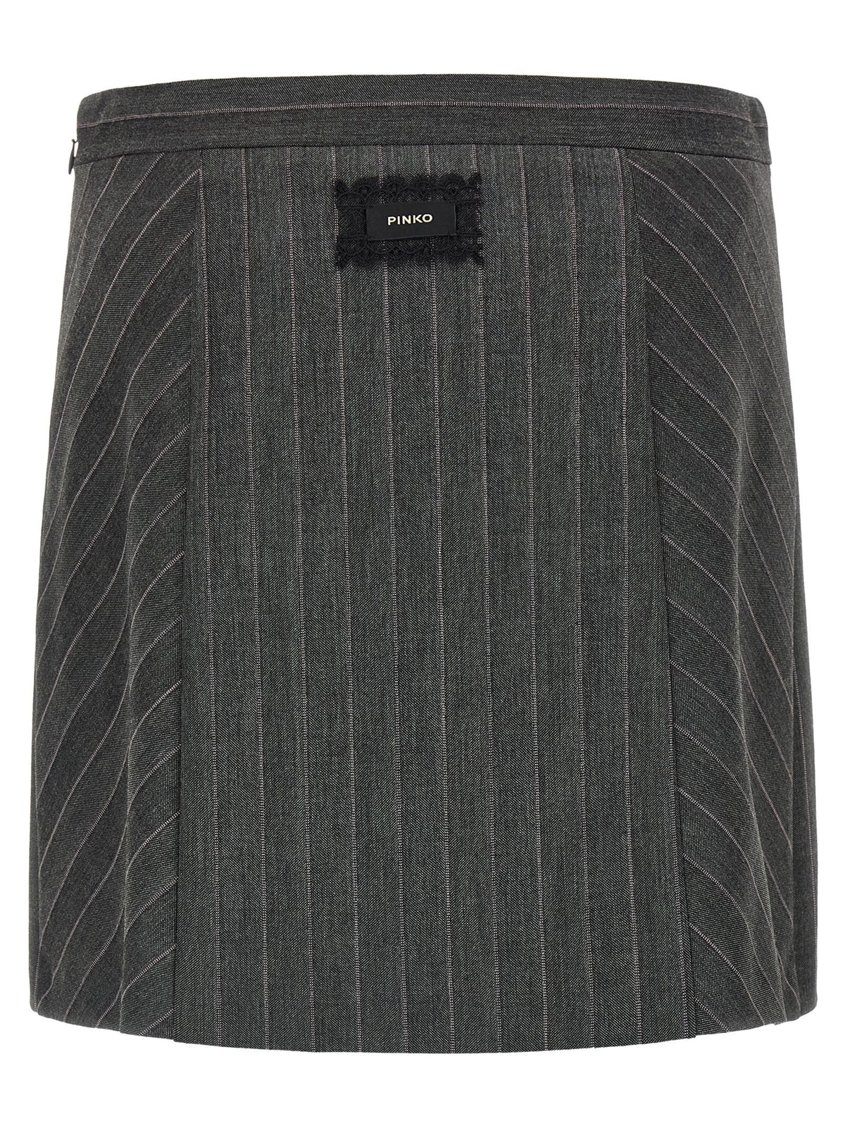 Pinko Pinstripe Skirt Grey, view 2