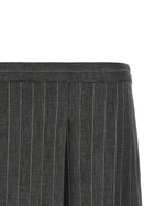 Pinko Pinstripe Skirt Grey, view 3
