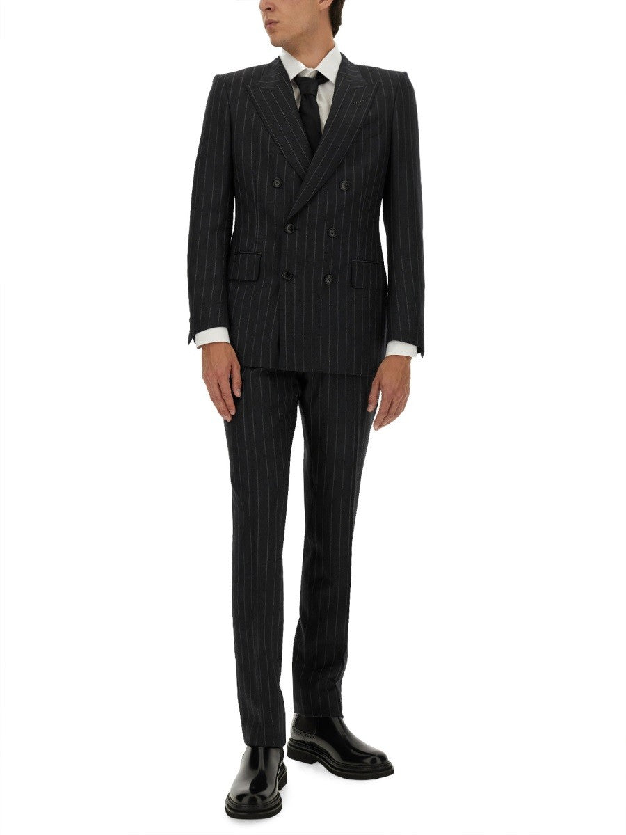 Tom Ford Men's Pinstripe Suit Dyllan Grey