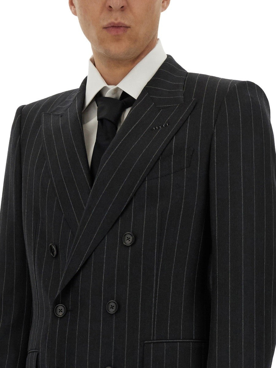 Tom Ford Men's Pinstripe Suit Dyllan Grey