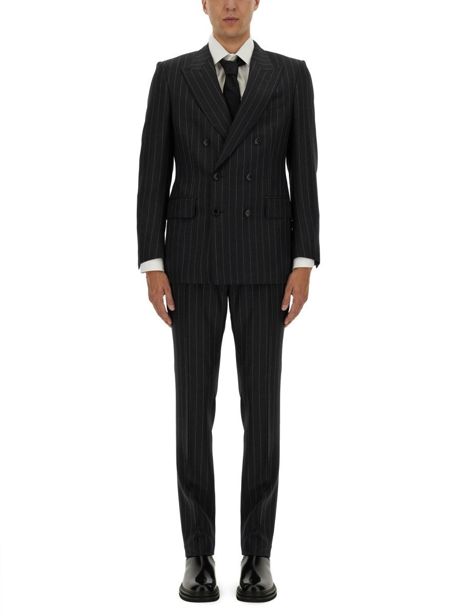 Tom Ford Men's Pinstripe Suit Dyllan Grey