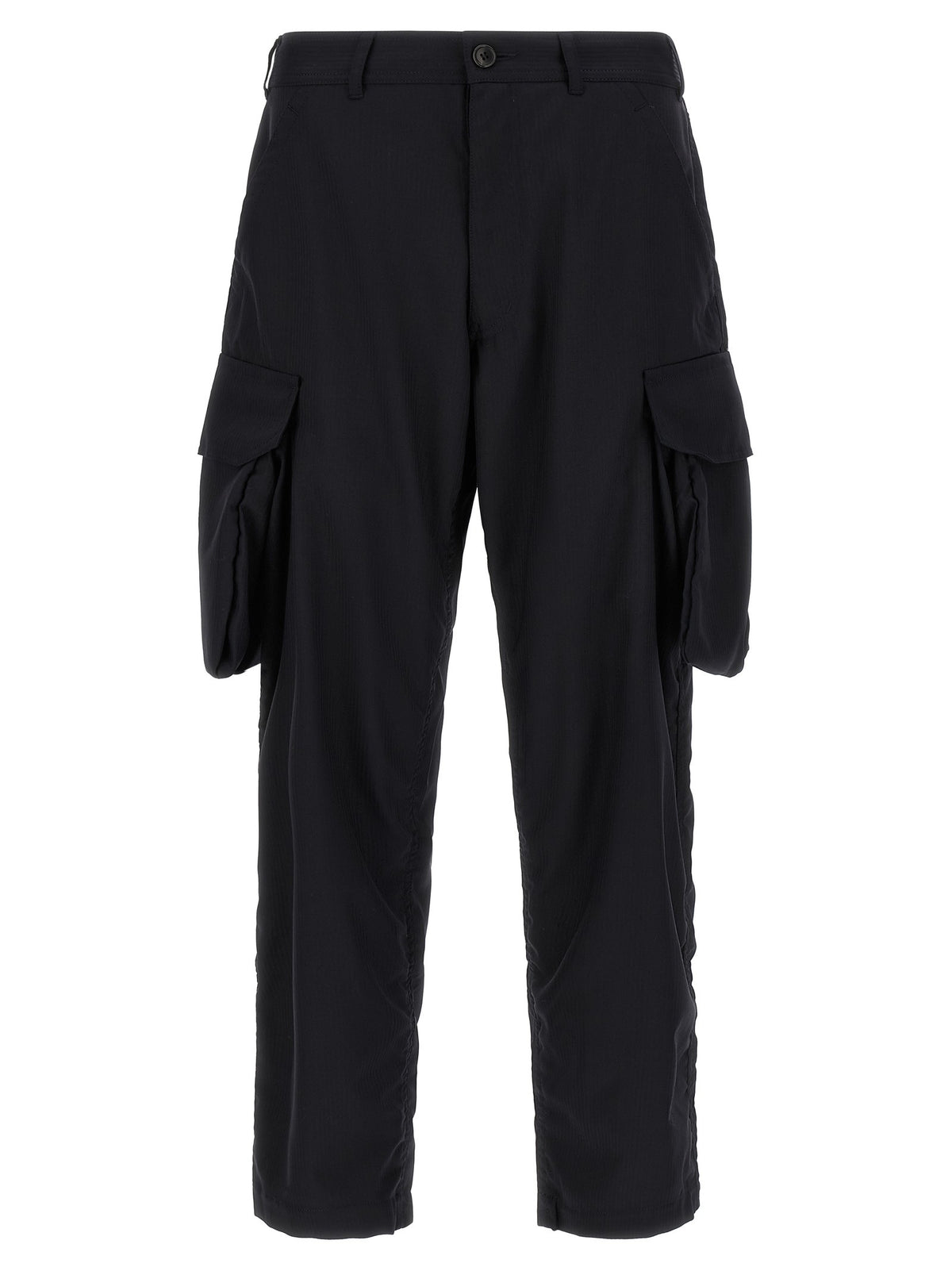 Comme Des Garcons Shirt Pinstriped Cargo Pants Blue