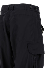 Comme Des Garcons Shirt Pinstriped Cargo Pants Blue