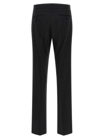 Tom Ford Pinstriped Double Breasted Dress Black