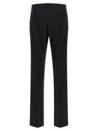 Tom Ford Pinstriped Double Breasted Dress Black, view 5