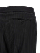 Tom Ford Pinstriped Double Breasted Dress Black, view 6
