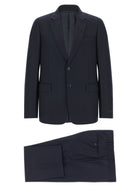 PRADA Pinstriped Dress Blue