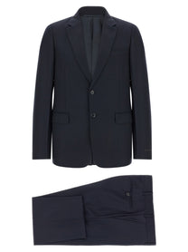 PRADA Pinstriped Dress Blue