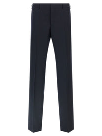 PRADA Pinstriped Dress Blue