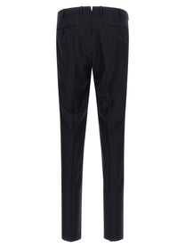 Zegna Pinstriped Flannel Dress Blue