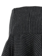 Ganni Pinstriped Flannel Skirt Grey, view 4