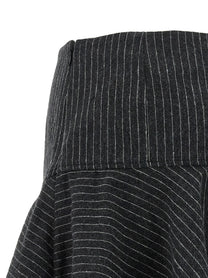 Ganni Pinstriped Flannel Skirt Grey