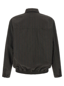 Comme Des Garҫons Homme Pinstriped Jacket Brown