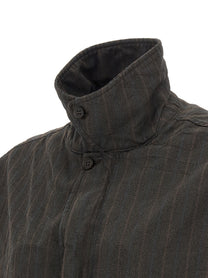 Comme Des Garҫons Homme Pinstriped Jacket Brown
