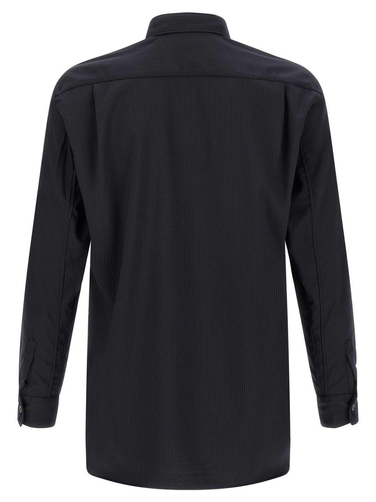 Comme Des Garcons Shirt Pinstriped Shirt Blue, view 2