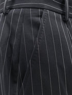 Dolce &amp; Gabbana Women's Pinstriped Stretch Wool Trousers Pattern, view 3