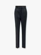 Dolce &amp; Gabbana Women's Pinstriped Stretch Wool Trousers Pattern