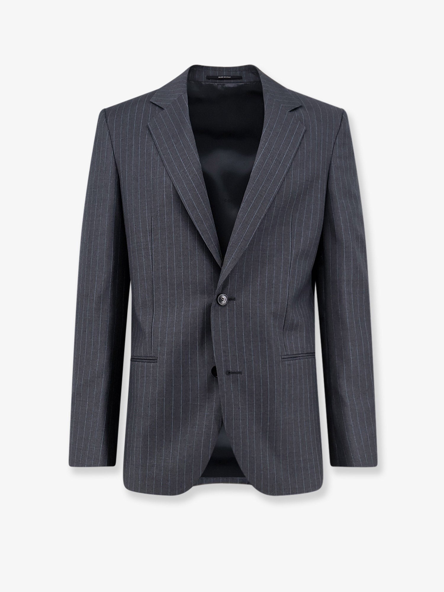 Gucci Women's Pinstriped Wool Blazer Grey