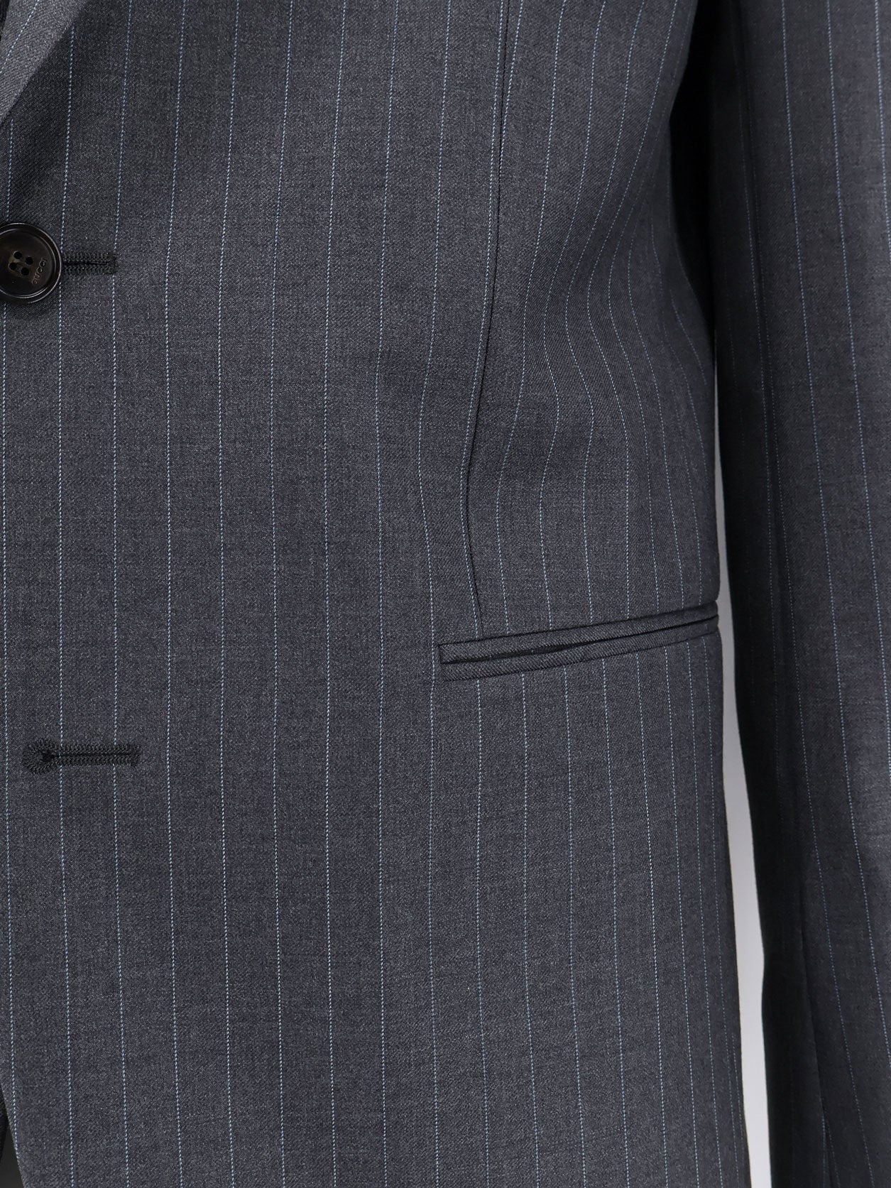 Gucci Women's Pinstriped Wool Blazer Grey