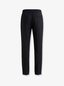 Dolce &amp; Gabbana Men's Pinstriped Wool Jogging Trousers Pattern