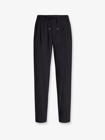 Dolce &amp; Gabbana Men's Pinstriped Wool Jogging Trousers Pattern