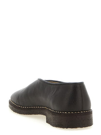 Lemaire Piped Crepe Slippers Brown