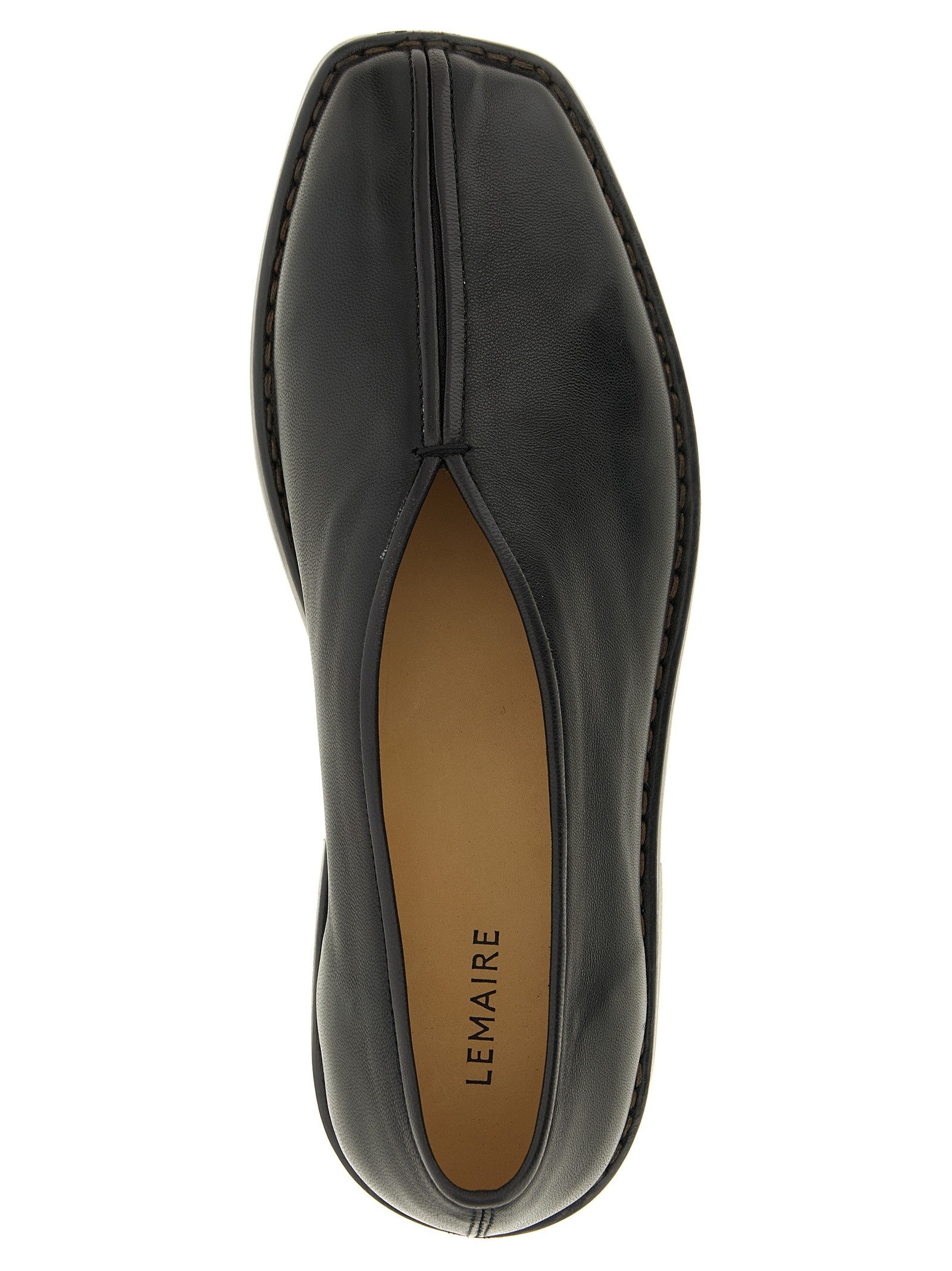 Lemaire Piped Slippers Brown