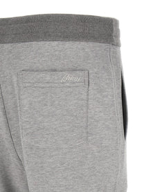 Brioni Piqué Cotton Joggers Grey