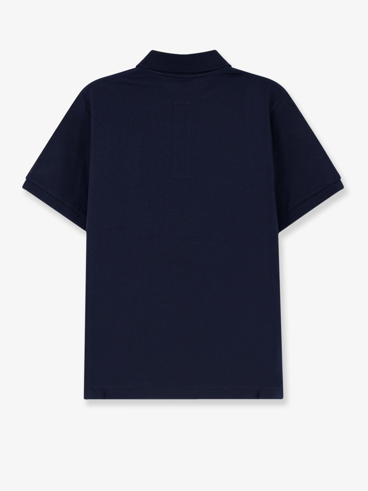 Saint Laurent Men's Piqué Cotton Polo Shirt Blue