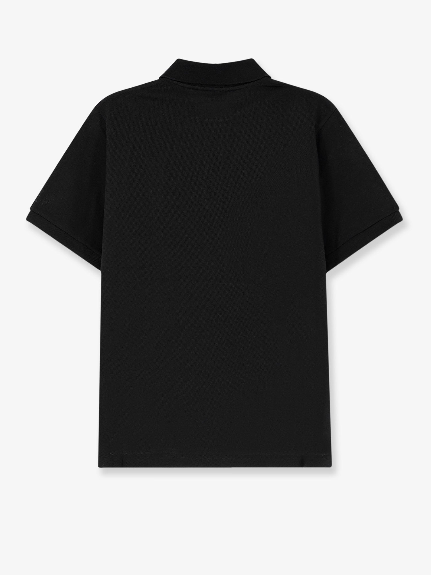 Saint Laurent Men's Piqué Cotton Polo Shirt Black