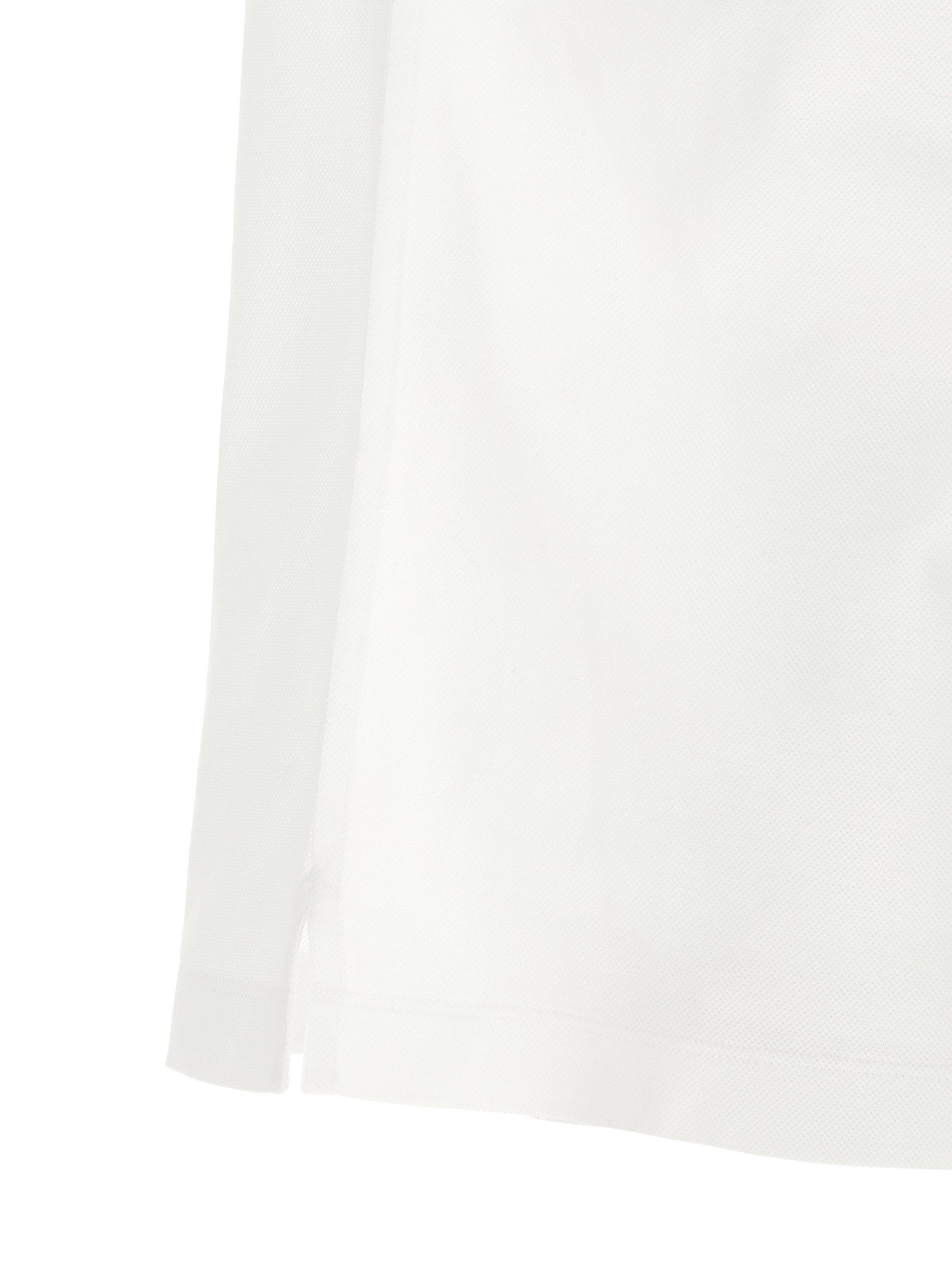 Zegna Piqué Cotton Polo Shirt White
