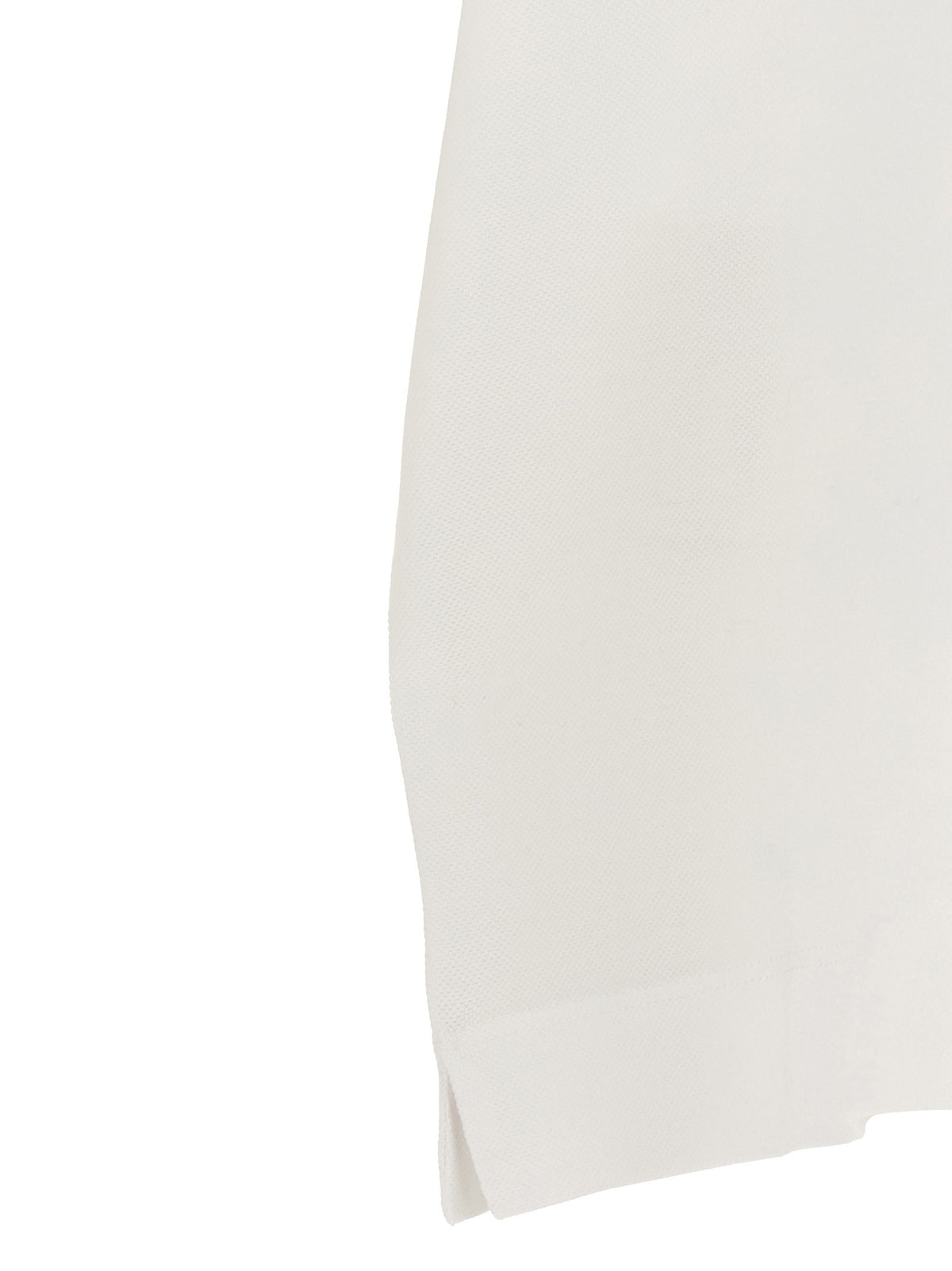Zegna Piqué Cotton Polo Shirt White