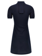 courrèges Piqué Polo Dress Blue, view 2