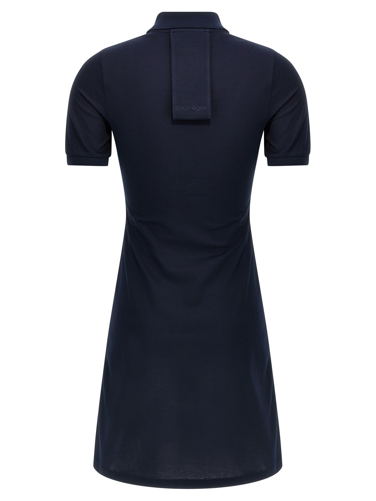 courrèges Piqué Polo Dress Blue