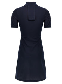 courrèges Piqué Polo Dress Blue