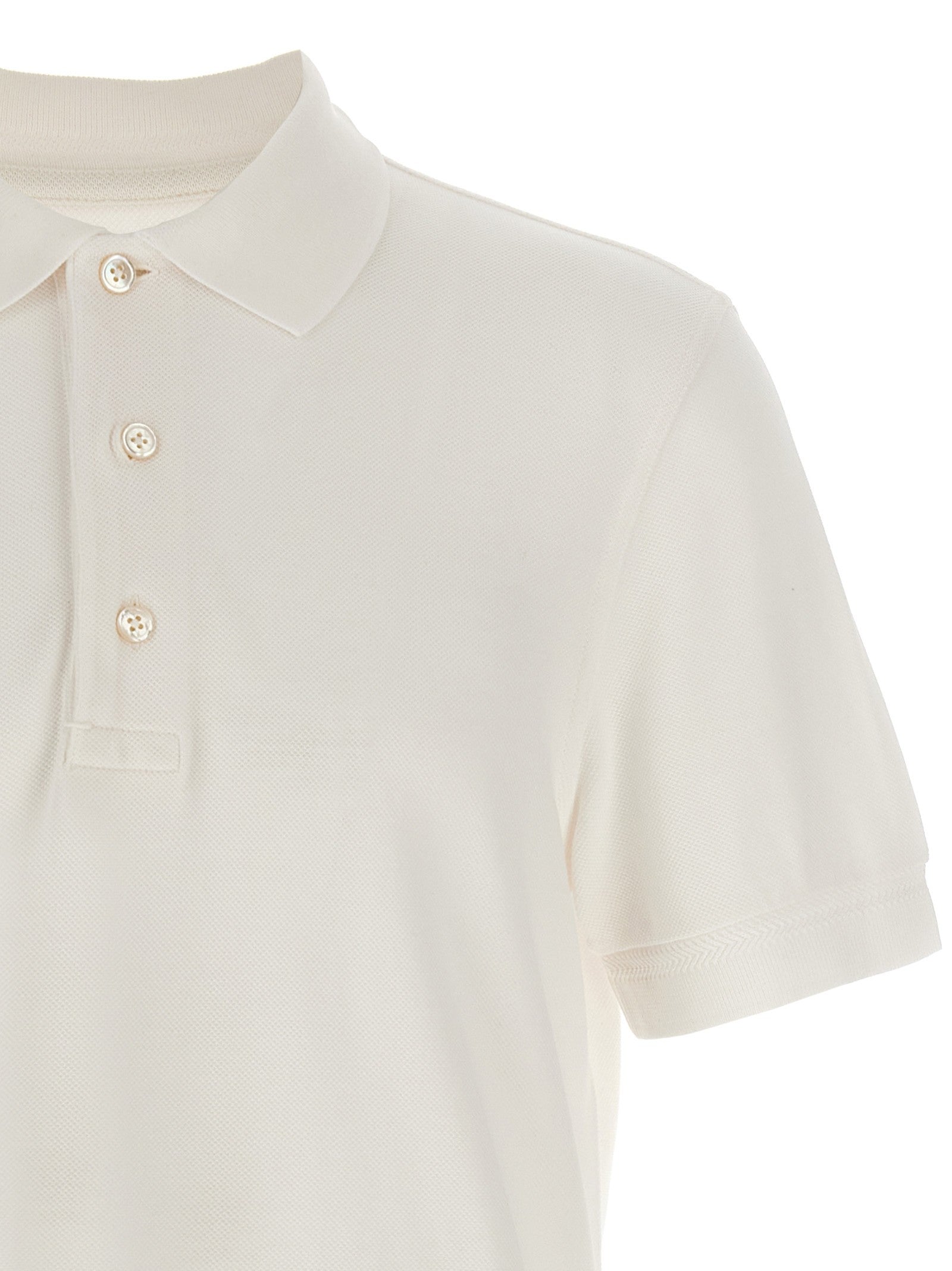 Tom Ford Piqué Polo Shirt White