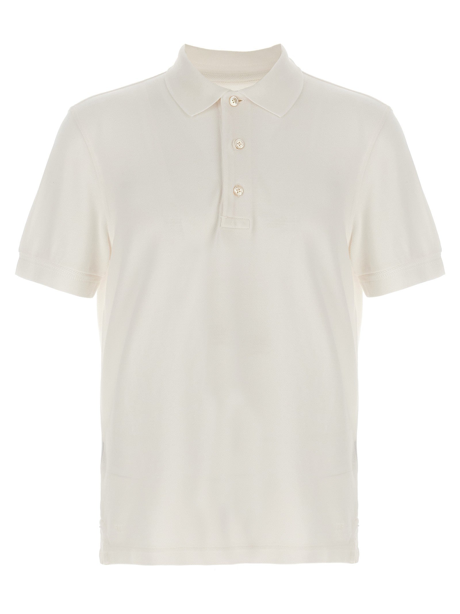 Tom Ford Piqué Polo Shirt White