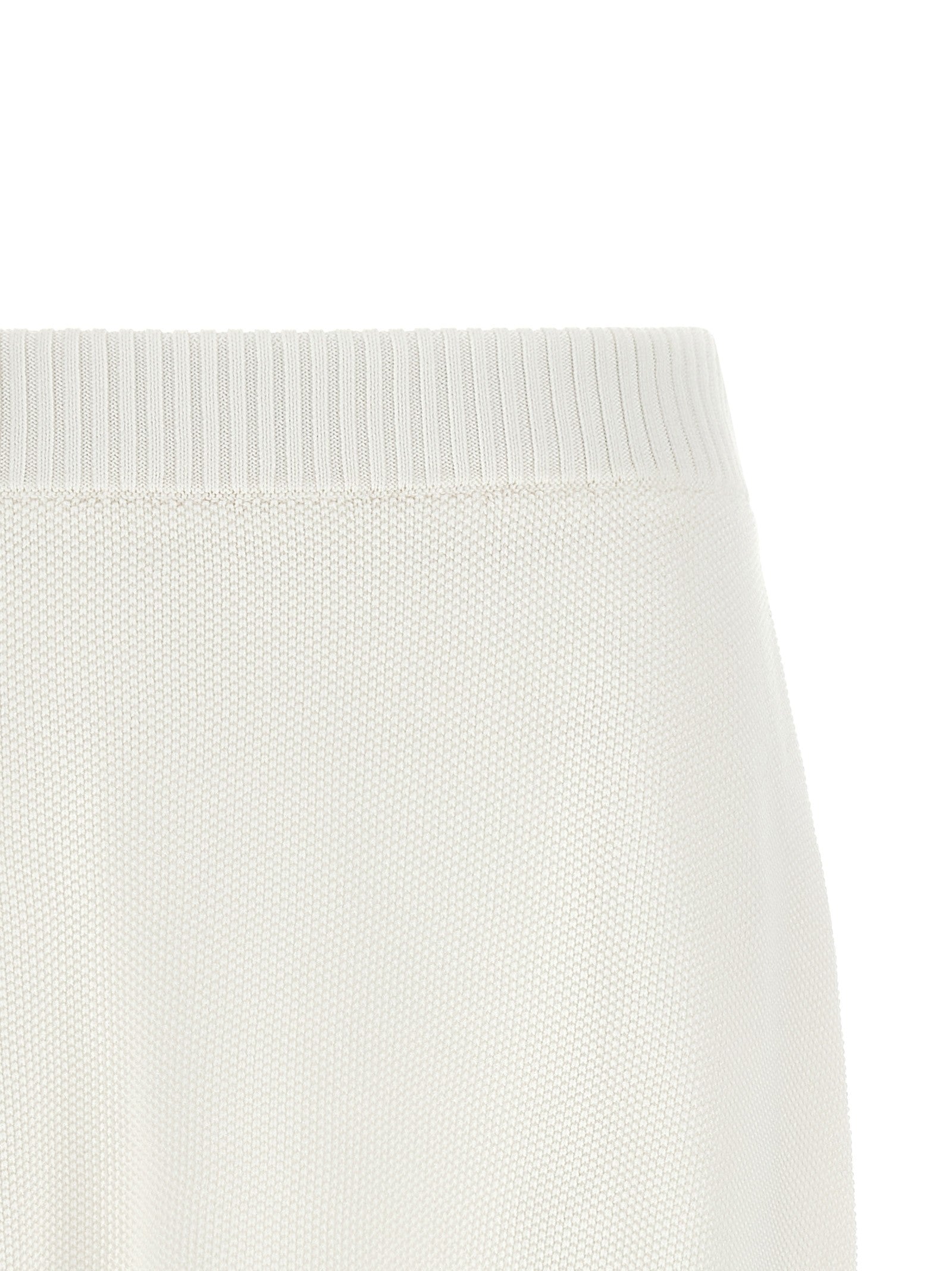 Brunello Cucinelli Piquet Effect Skirt Active Line White