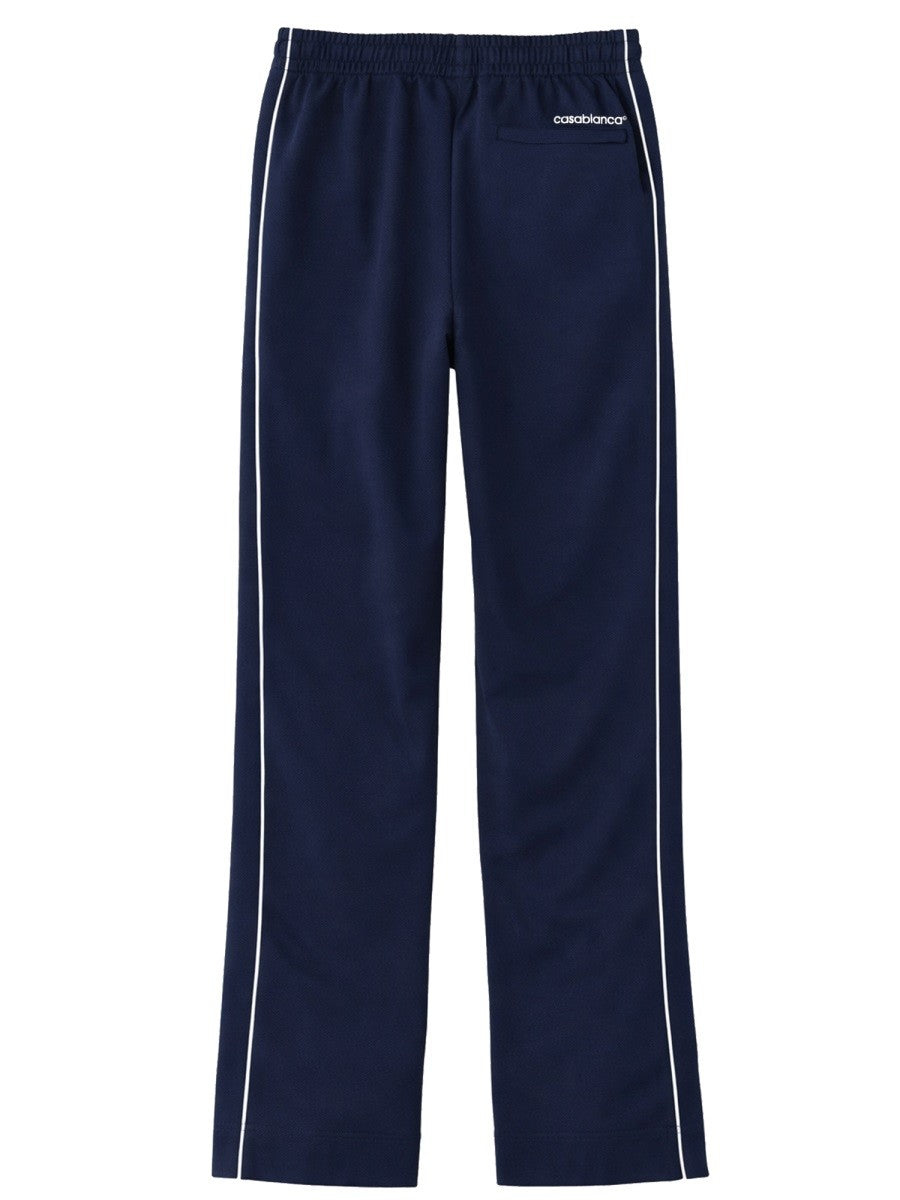 Casablanca Men's Piquet Track Pants Blue