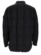 Stone Island Men's Antigoccia Down Jacket with Collar Rigido Black, view 2